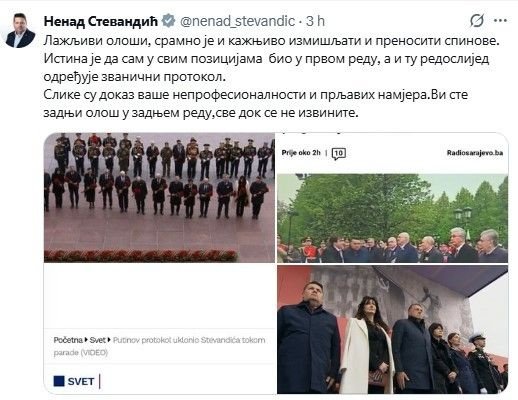 Stevandić bijesan zbog snimka: „Lažljivi ološ, bio sam u prvom redu“